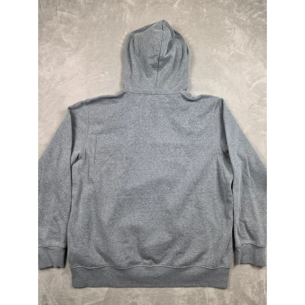 The North Face Hoodie Mens XL Gray Fleece Graphic Circular Design Sweatshirt